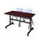 Kobe Rectangle FlipTop Table, 48" W, 29" H, Laminate Top, Mahogany MKFT4830MH47GY - alternate 1